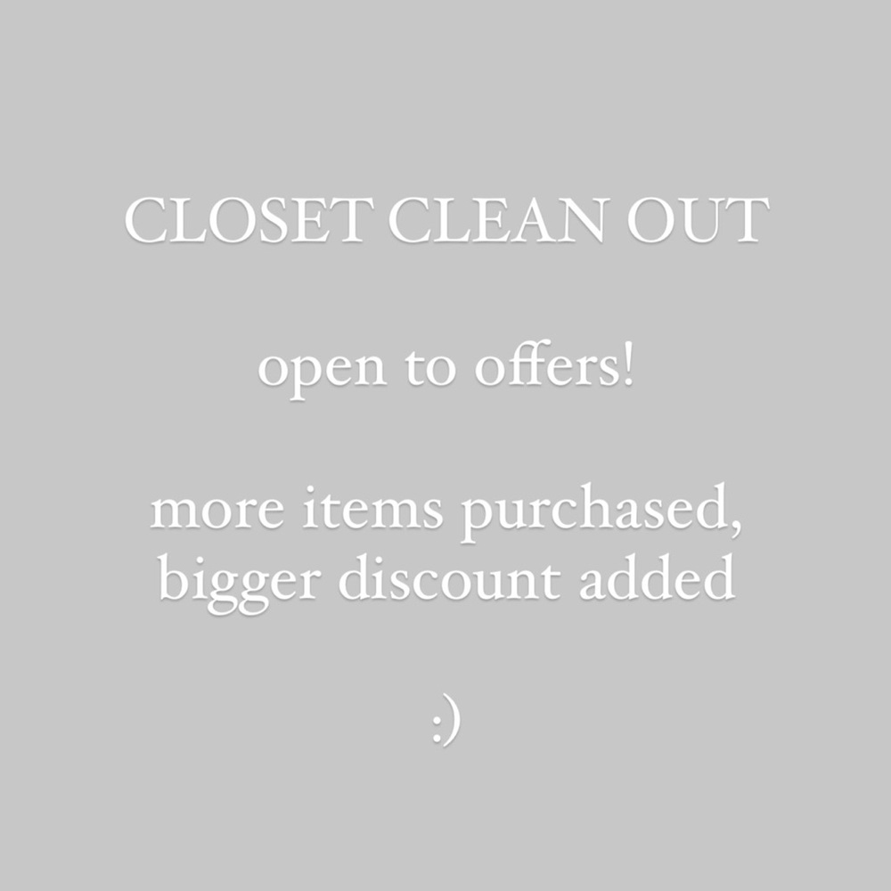 CLOSET CLEAN OUT! open to all offers :)